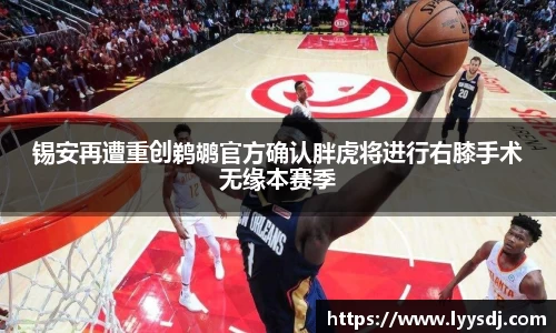 锡安再遭重创鹈鹕官方确认胖虎将进行右膝手术无缘本赛季